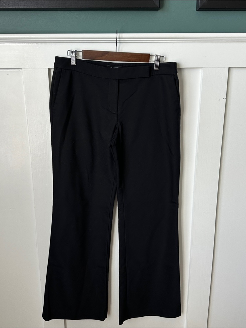 Ann Taylor Black Boot-Cut Dress Pants